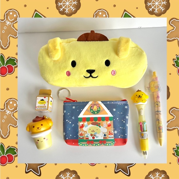 💛Pompompurin Adorable Christmas Stocking Stuffer 6-Piece Mini Bundle - Picture 1 of 6